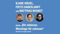 Bjarne Mädel, Fritzi Haberlandt & Matthias Brandt lesen